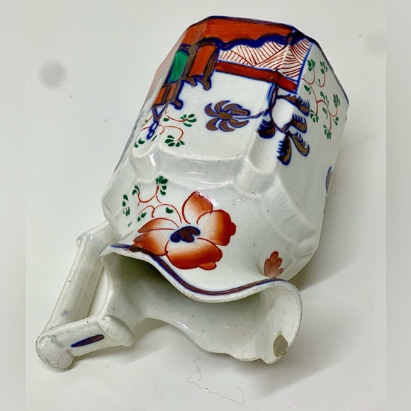 Marked & Dated November 15, 1845 Pagoda Pattern Gaudy Welsh Antique Jug Pitcher - Picture 11 of 15